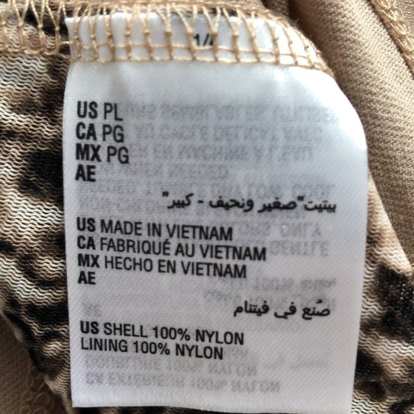 INC Snakeskin Animal Print Mesh Blouse. 3/4 sleeve  stretchy pullover​ top 12P - Picture 7 of 9